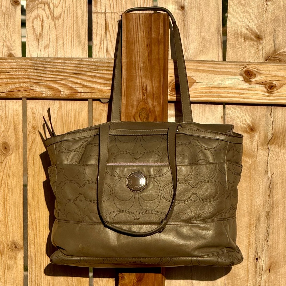 Coach tote Diaper bag